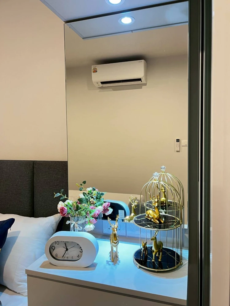 ให้เช่า Regent Home Bangna ตึก B วิวนอก วิวโล่ง ได้วิวแม่น้ำ มีเฟอร์นิเจิอร์ครบ Built-In พร้อมเข้าอยู่ได้ทันที