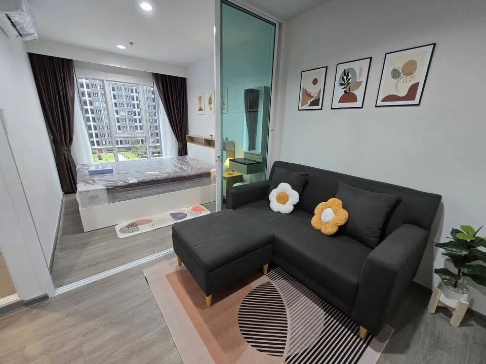 ให้เช่า Regent Home Bangna วิวสระ + วิวสวน แบบไม่ต้องก้ม ไม่ใกล้ลิฟท์และห้องขยะ ห้องไม่ร้อน ต้องจอง