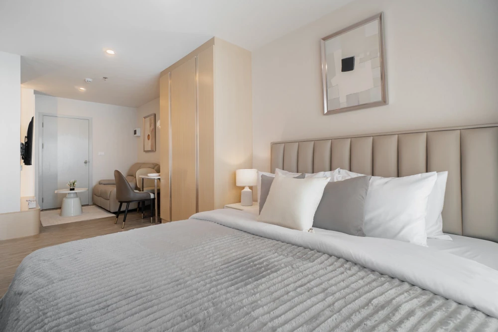 ให้เช่า Regent Home Bangna วิวแม่น้ำเจ้าพระยา เฟอร์นิเจอร์ตกแต่งบิ้วอินวัสดุ HMR อย่างดี จองเลย