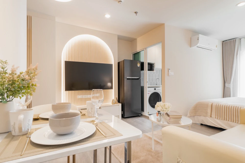 ให้เช่า Regent Home Bangna ห้องชั้นสูง เฟอร์พร้อม รีบจองเลยก่อนพลาด+++