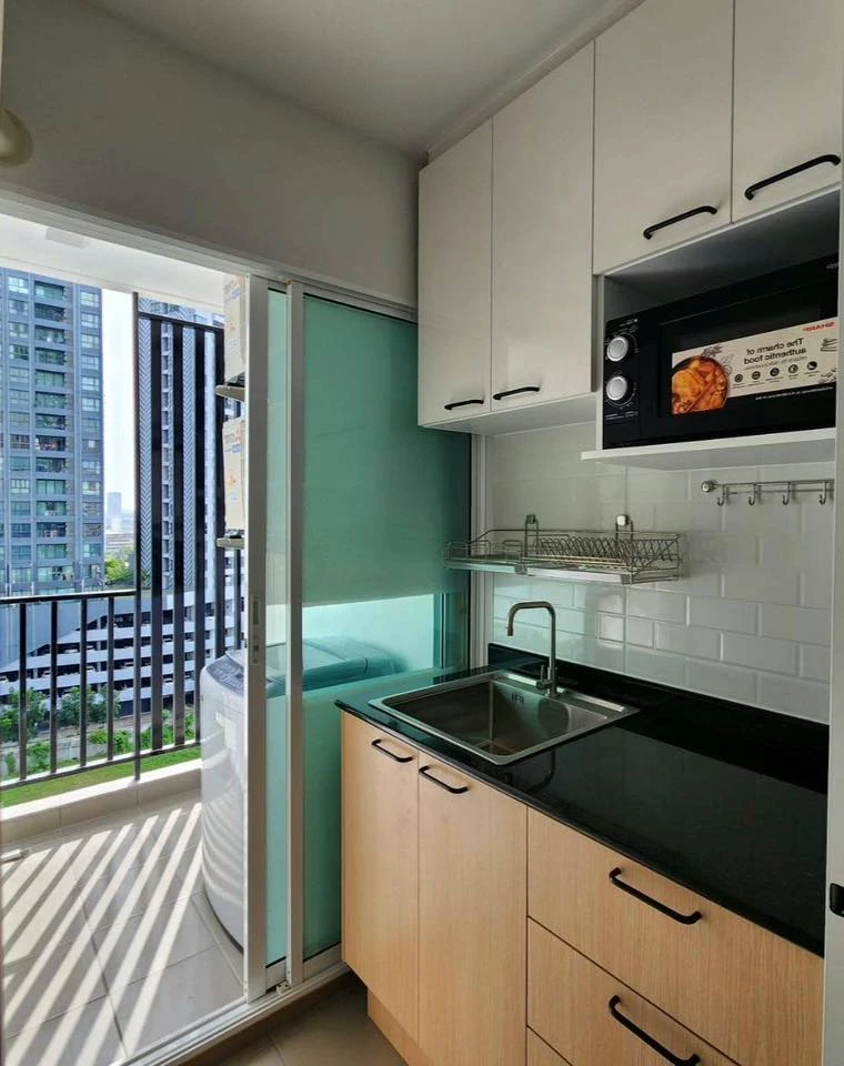 ให้เช่า  Regent Home Bangna ห้องพร้อมอยุ่ เฟอร์ เครื่องใช้ไฟฟ้าครบ มาแต่ตัวเข้าอยู่ได้เลย