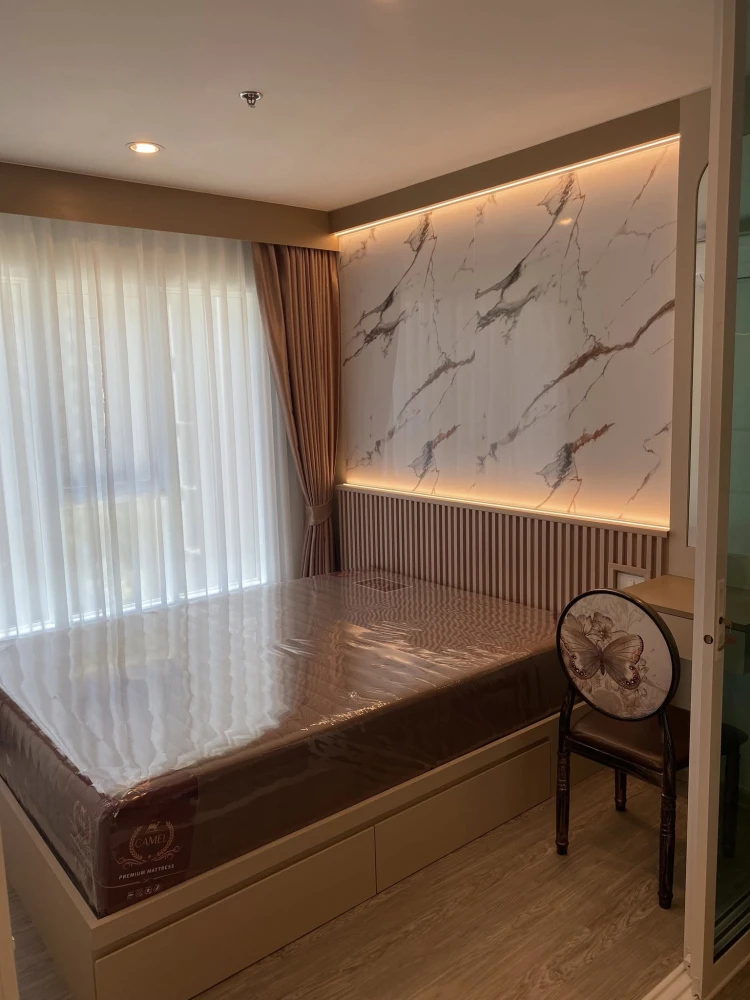 ให้เช่า Regent Home Bangna ห้องแต่งสวยคุมโทน บิ้วอินผนังลายหินอ่อนสุดปัง เฟอร์ครบครัน จองเลย