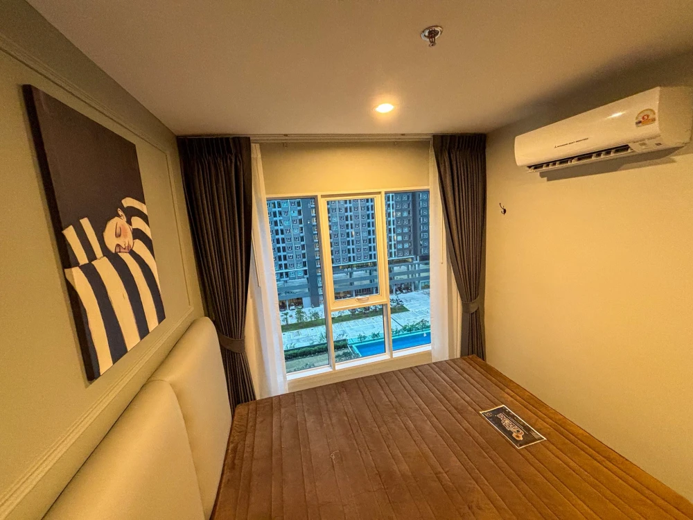 ให้เช่า Regent Home Bangna 1 ห้องนอน 1 ห้องน้ำ ตกแต่งคุมโทน เห็นวิวสระว่ายน้ำ รีบจองเลยตอนนี้