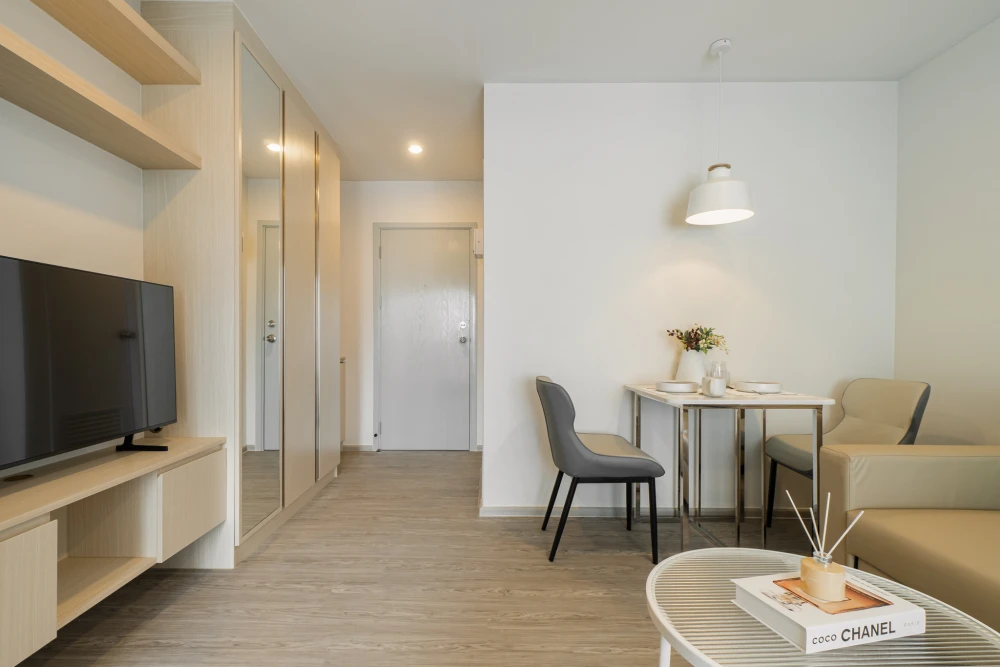 ให้เช่า Regent Home Bangna 1 ห้องนอน 1 ห้องน้ำ ตกแต่งสไตล์มินิมอลคุมโทน เห็นวิวโค้งน้ำบางกระเจ้า จองด่วน