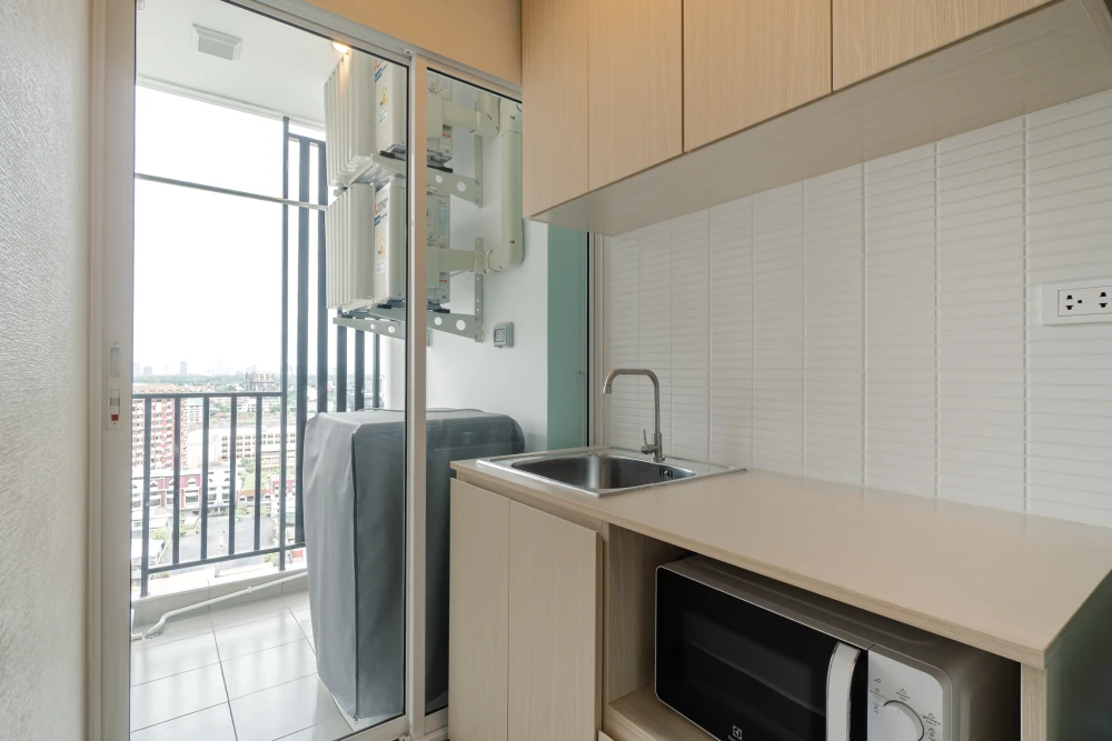 ให้เช่า Regent Home Bangna 1 ห้องนอน 1 ห้องน้ำ ตกแต่งสไตล์มินิมอลคุมโทน เห็นวิวโค้งน้ำบางกระเจ้า จองด่วน