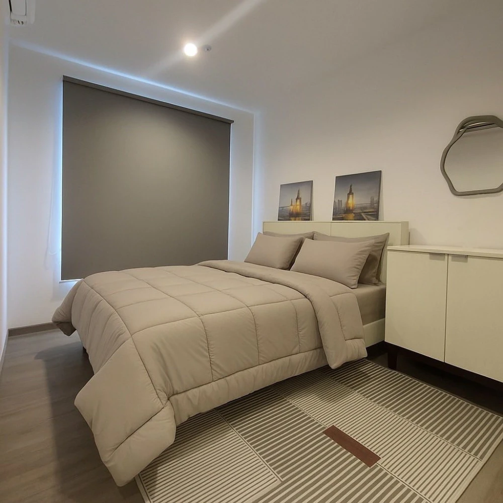 ให้เช่า Regent Home Bangna 1 ห้องนอน 1 ห้องน้ำ มาพร้อมเฟอร์นิเจอร์ครบครัน หิ้วกระเป๋าเข้าอยู่ได้เลยจ้า