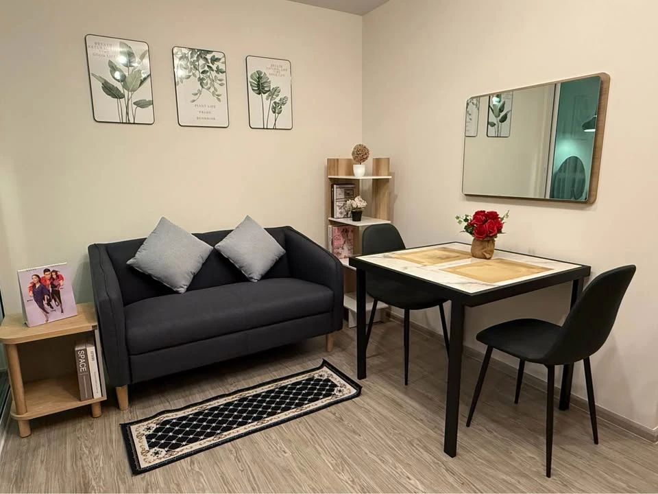 ให้เช่า Regent Home Bangna 1 ห้องนอน 1 ห้องน้ำ เฟอร์นิเจอร์และเครื่องใช้ไฟฟ้าครบครัน หิ้วกระเป๋าเข้าอยู่ได้เลยจ้า