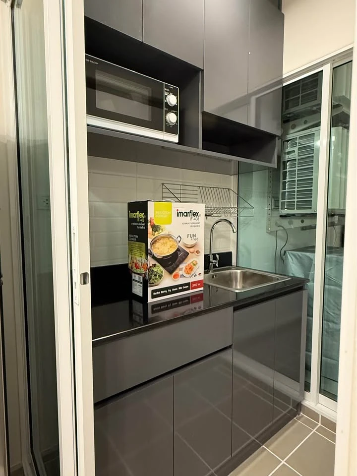 ให้เช่า Regent Home Bangna 1 ห้องนอน 1 ห้องน้ำ เฟอร์นิเจอร์และเครื่องใช้ไฟฟ้าครบครัน หิ้วกระเป๋าเข้าอยู่ได้เลยจ้า