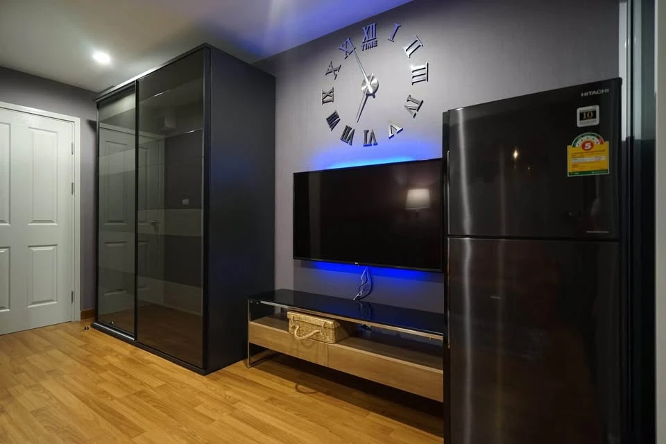 ให้เช่า Regent home Sukhumvit 81 ห้องกั้นแยกชัดเจน เฟอร์ เครื่องใช้ไฟฟ้าครบ มาแต่ตัวเข้าอยู่ได้เลย