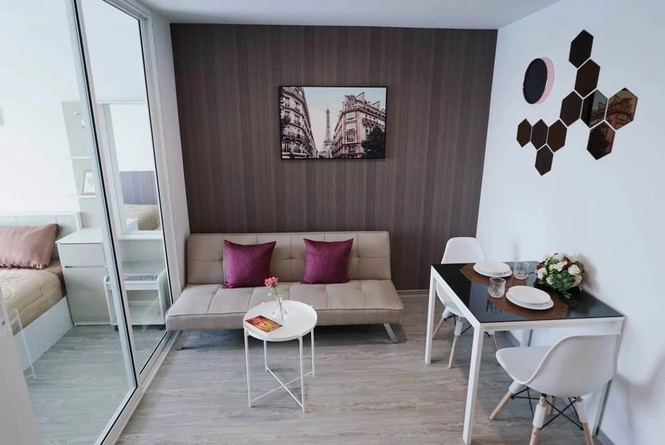 ให้เช่า Regent home Sukhumvit 97/1 ห้องพร้อมอยู่ เฟอร์พร้อม ห้องกั้นเป็นสัดส่วน จองเลย+++