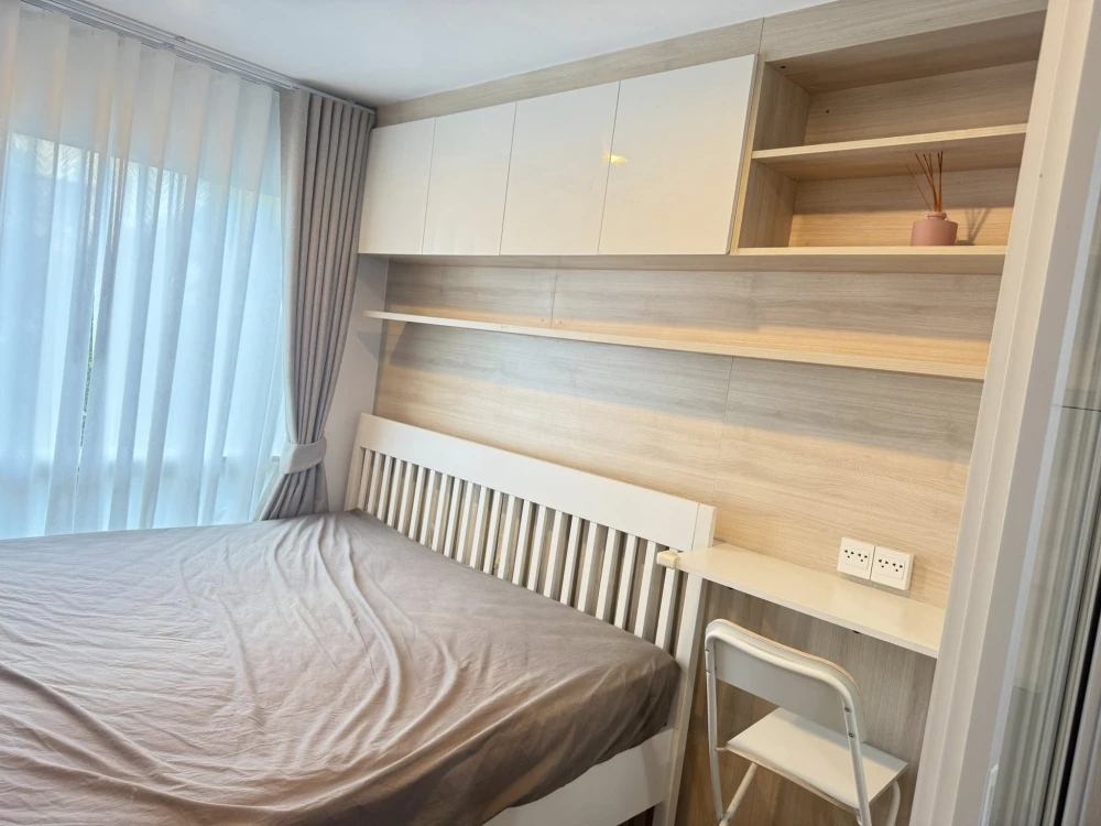 ให้เช่า Regent Home Sukhumvit 97/1 1 ห้องนอน 1 ห้องน้ำ บิ้วอินหัวเตียงอย่างดี มาพร้อมเฟอร์ครบครัน จองเลย