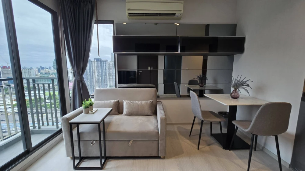 ให้เช่า Rhythm Asoke ชั้น 27 ห้องมุม  ตกแต่งครบ พร้อมอยู่