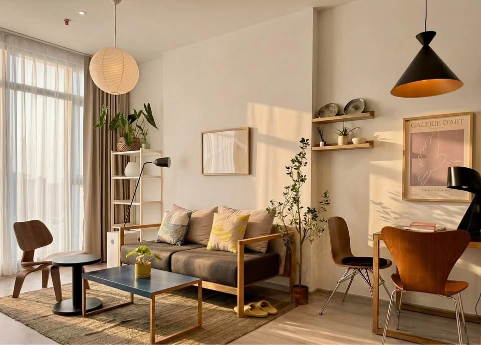 ให้เช่า Rhythm Ekkamai Estate ตกแต่งด้วยคอนเซปต์ Cozy Modern โทนอบอุ่น อยู่สบาย ห้องโปร่ง แสงธรรมชาติเข้าดี เหมาะกับการพักผ่อน