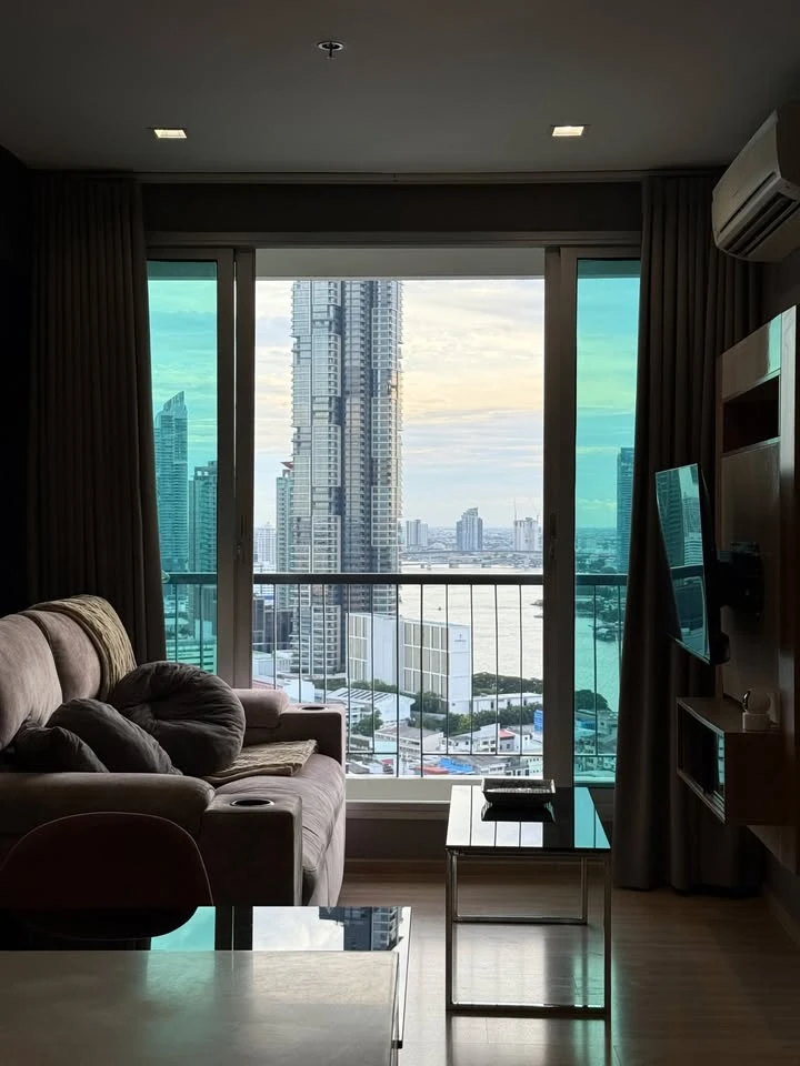 ให้เช่า RHYTHM SATHORN ชั้น 29 สูงมาก วิวแม่น้ำ ตกแต่งครบครัน มาแต่ตัวเข้าอยู่ได้เลย