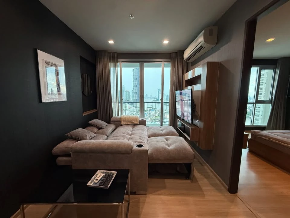 ให้เช่า RHYTHM SATHORN ชั้น 29 สูงมาก วิวแม่น้ำ ตกแต่งครบครัน มาแต่ตัวเข้าอยู่ได้เลย