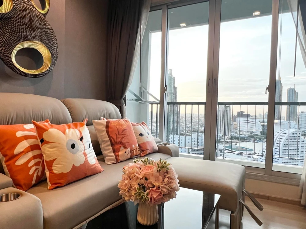 ให้เช่า Rhythm Sathorn ชั้น 32 ชั้นสูง วิวสวย ตกแต่งครบครัน สวยจึ้ง พร้อมเข้าอยู่