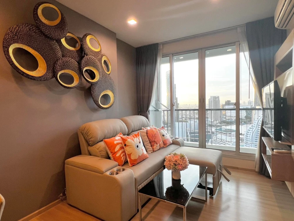 ให้เช่า Rhythm Sathorn ชั้น 32 ชั้นสูง วิวสวย ตกแต่งครบครัน สวยจึ้ง พร้อมเข้าอยู่