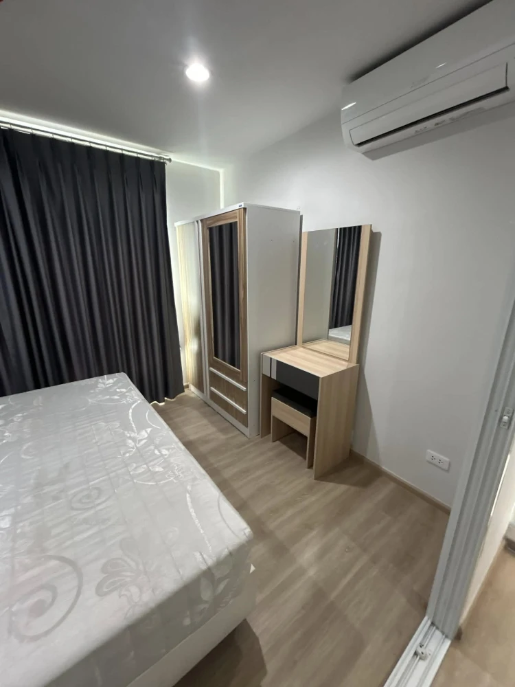 ให้เช่า RYE Talat Phlu 1 ห้องนอน 1 ห้องน้ำ เฟอร์บิ้วอินอย่างดี สิ่งอำนวยความสะดวกครบครัน จองเลย
