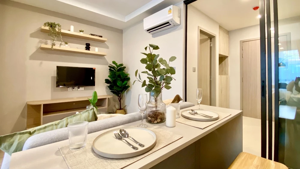 ให้เช่า Salaya One Residence ห้องแต่งน่าอยู่ ชั้น 2 วิวสวนและสระ ห้องไม่ร้อน มาจองเลยจ้า