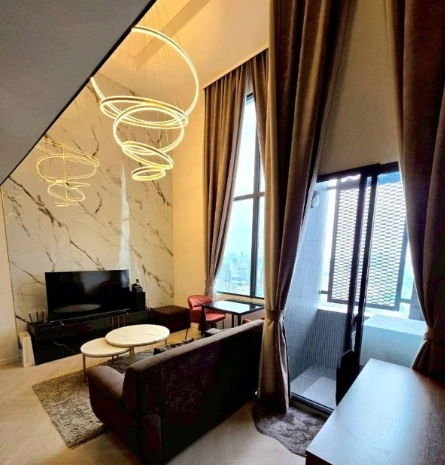 ให้เช่า Siamese Sukhumvit Onnut ชั้น 34  ห้อง Double Volume แต่งครบ จองเลย