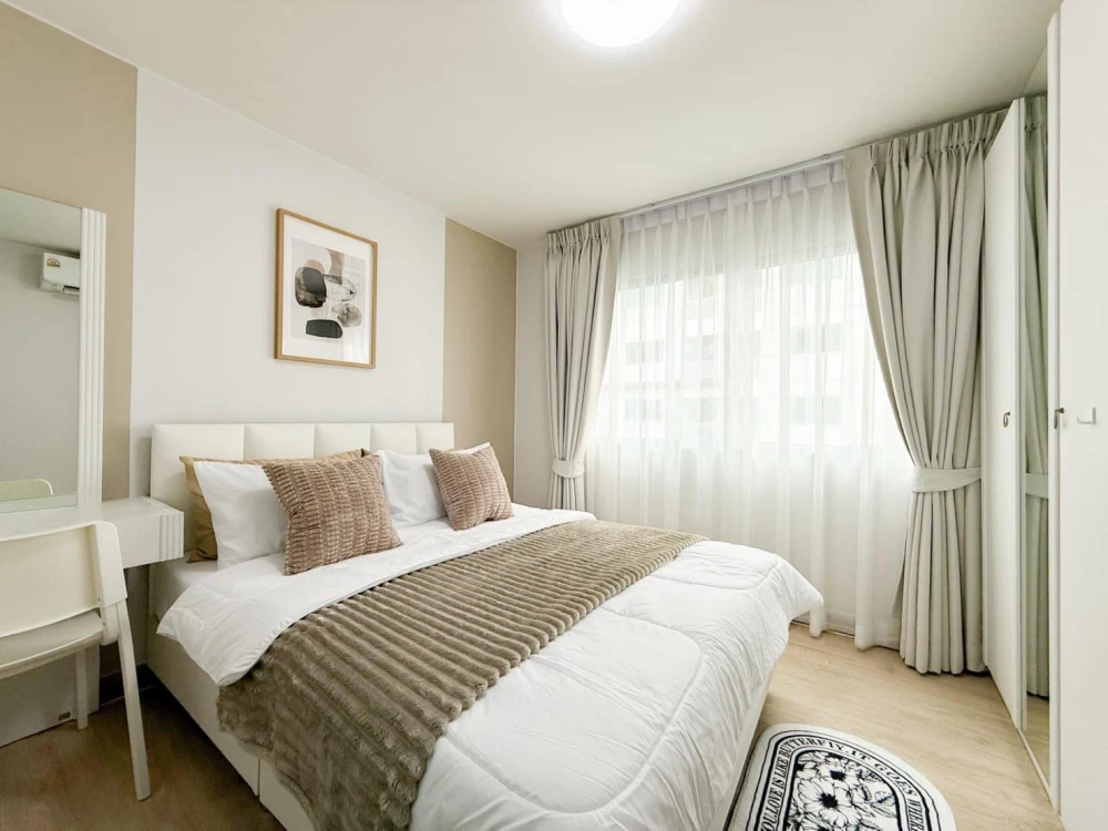 ให้เช่า Smart วัชรพล ตึก B ชั้น 3 (ชั้นกำลังดี เดินสะดวก) มีลิฟท์สองตัว ห้องสวย แต่งครบ พร้อมเข้าอยู่!