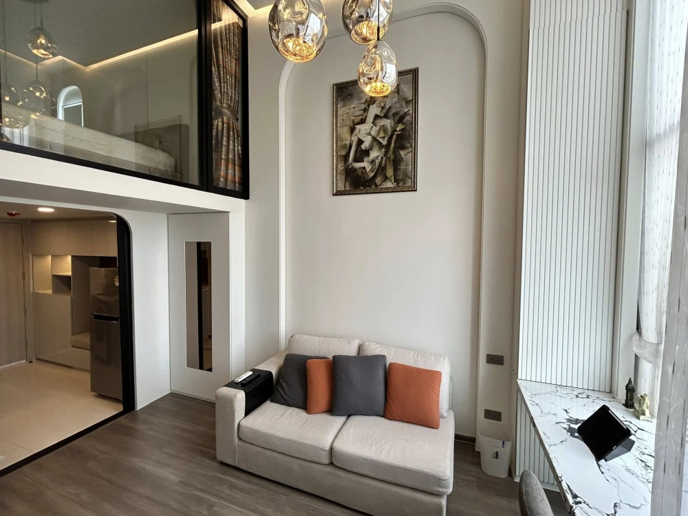 ให้เช่า So Origin Kaset Interchange ห้องอยู่ชั้น 21 เพดานสูง 4 ม. ตกแต่งสวยน่ารักน่าอยู่สุดๆ รีบจองเลย