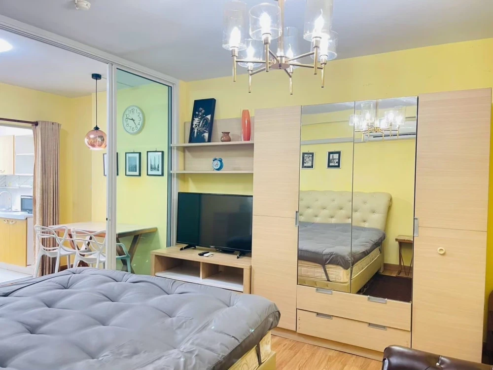 ให้เช่า Supalai City Home Ratchada ห้องชั้น 5 แต่งสวยคุมโทน เฟอร์นิเจอร์ครบครัน ห้ามพลาด