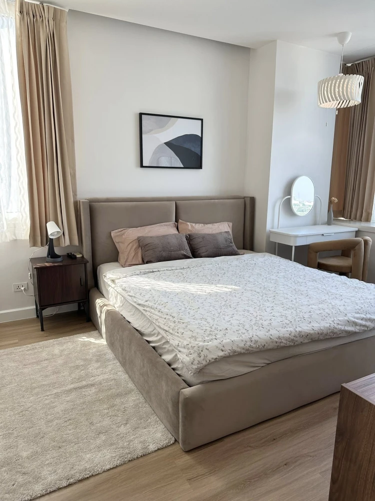 TC Green Condo Rama 9 for rent. Corner unit, north facing, pool & green garden view. Panoramic windows, no obstructing buildings, good ventilation. Bo