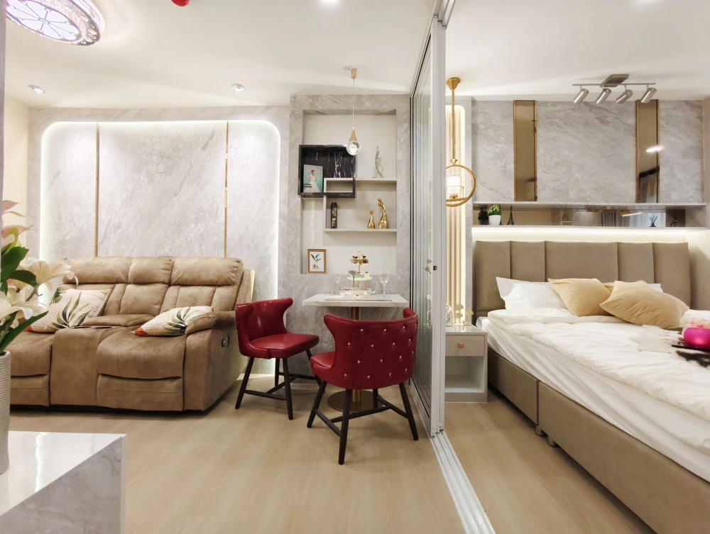 ให้เช่า Terra residence 1 ห้องนอน 1 ห้องน้ำ บิ้วอินเฟอร์นิเจอร์อย่างดี แต่งสวยคุมโทน จองเลย