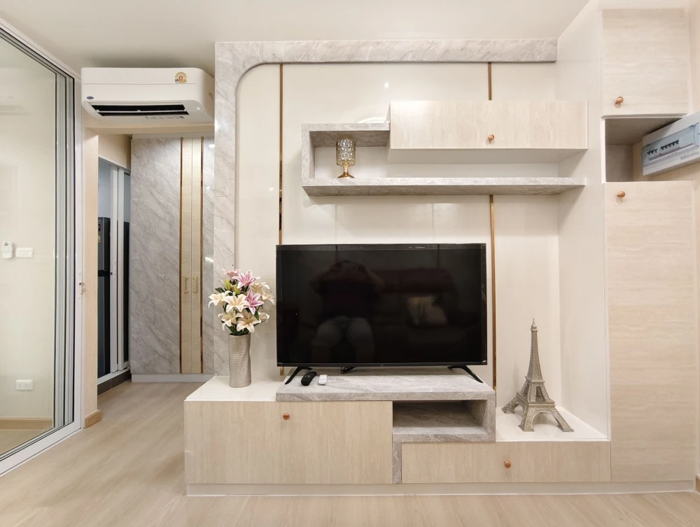 ให้เช่า Terra residence 1 ห้องนอน 1 ห้องน้ำ บิ้วอินเฟอร์นิเจอร์อย่างดี แต่งสวยคุมโทน จองเลย