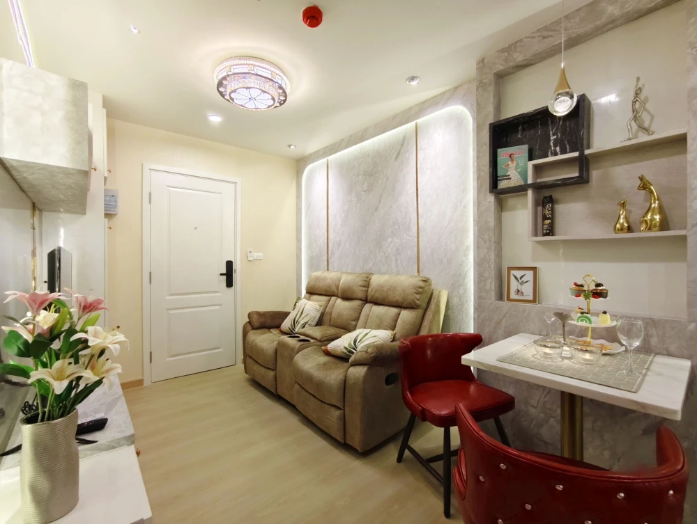 ให้เช่า Terra residence 1 ห้องนอน 1 ห้องน้ำ บิ้วอินเฟอร์นิเจอร์อย่างดี แต่งสวยคุมโทน จองเลย