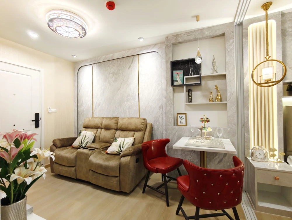 ให้เช่า Terra residence 1 ห้องนอน 1 ห้องน้ำ บิ้วอินเฟอร์นิเจอร์อย่างดี แต่งสวยคุมโทน จองเลย