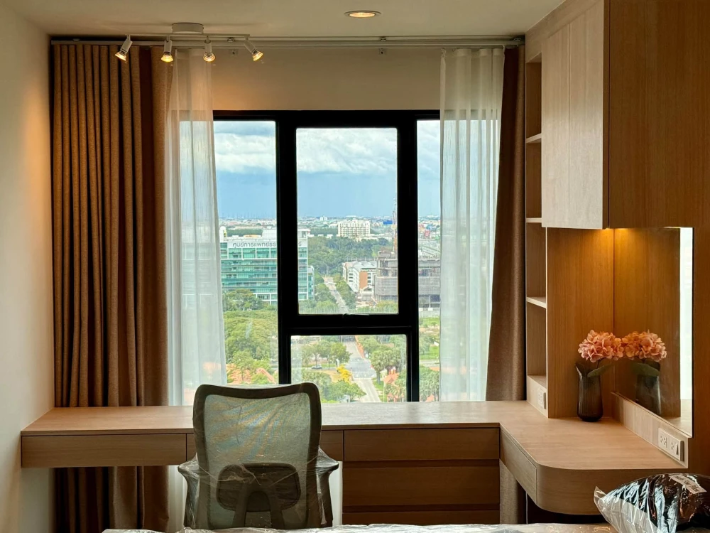 ให้เช่า Terra Residence 1 — ห้องสวยชั้นสูง วิวทิศเหนือ พร้อมมุมทำงานกว้างพิเศษริมหน้าต่าง จองเลย
