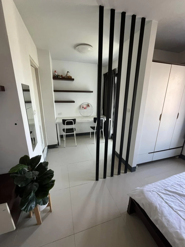 ให้เช่า The Avenue Spring @ ABAC Bangna ห้องมุมคนไม่พลุกพล่าน แต่งคุมโทน เฟอร์ครบ จองด่วน