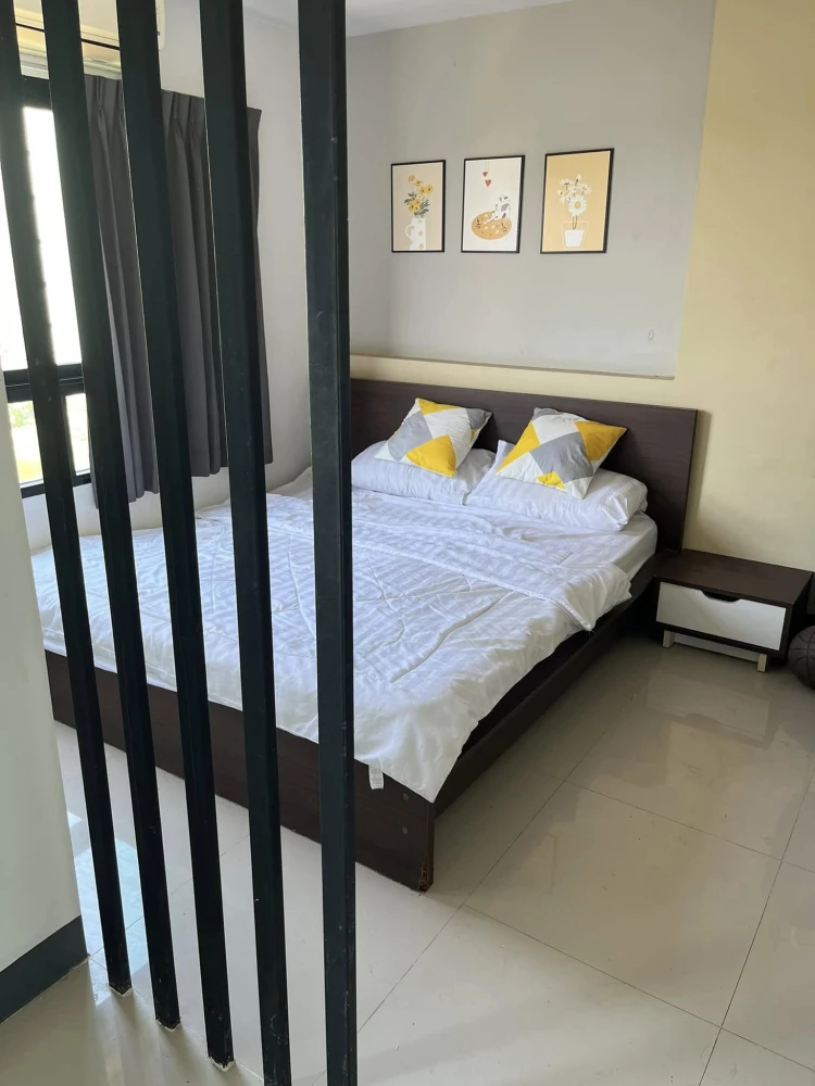 ให้เช่า The Avenue Spring @ ABAC Bangna ห้องมุมคนไม่พลุกพล่าน แต่งคุมโทน เฟอร์ครบ จองด่วน