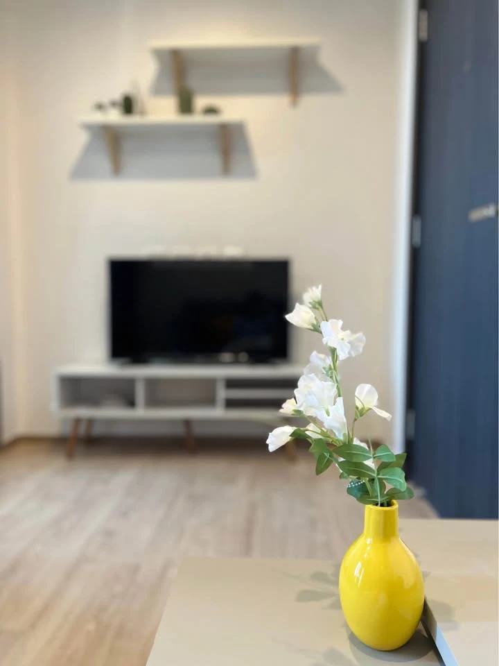 ให้เช่า The Base Garden-พระราม 9 เฟอร์นิเจอร์และเครื่องใช้ไฟฟ้าครบชุด พร้อมเข้าอยู่ได้เลยจ้า