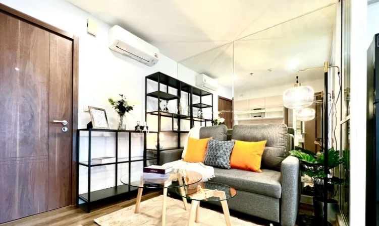 ให้เช่า The Base Sukhumvit 77 ชั้น 19 วิวโค้งน้ำ Fully Furnished พร้อมเข้าอยู่ จองเลย