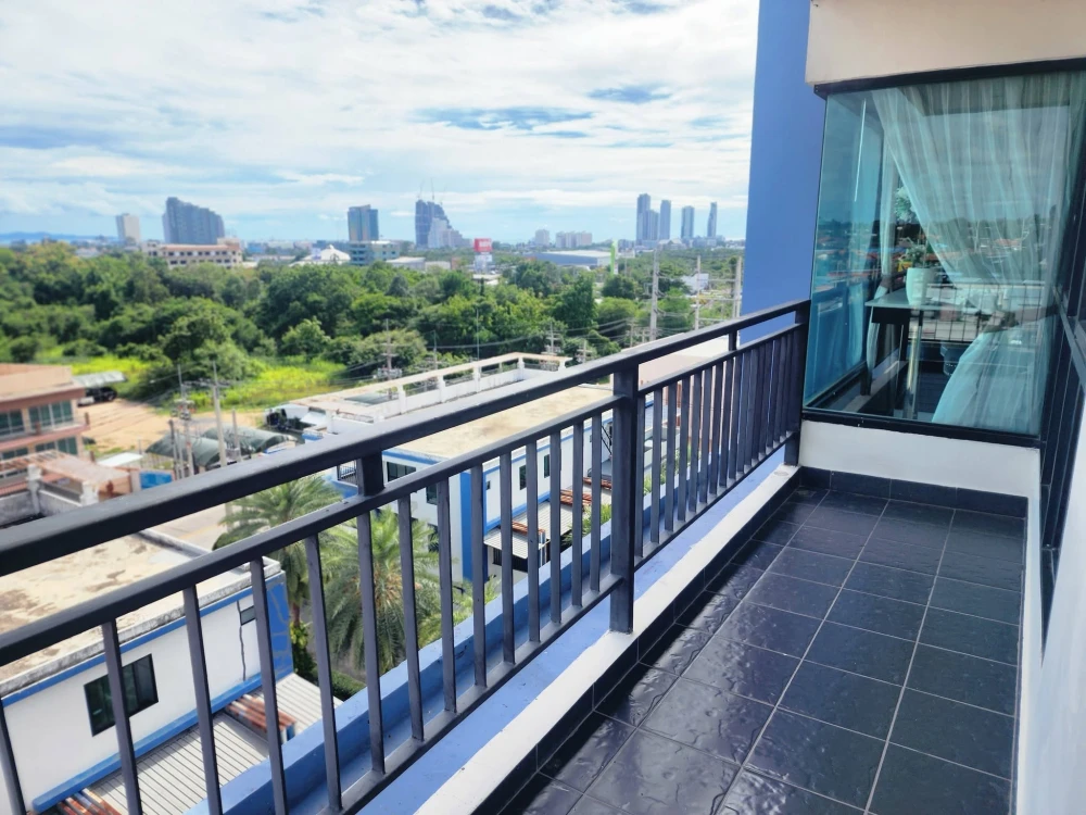 ให้เช่า THE BLUE RESIDENCE (จอมเทียน) ห้องมุม ชั้นบนสุด ห้องสวย บรรยากาศดี เป็นส่วนตัว ตกแต่งครบ พร้อมเข้าอยู่ทันที