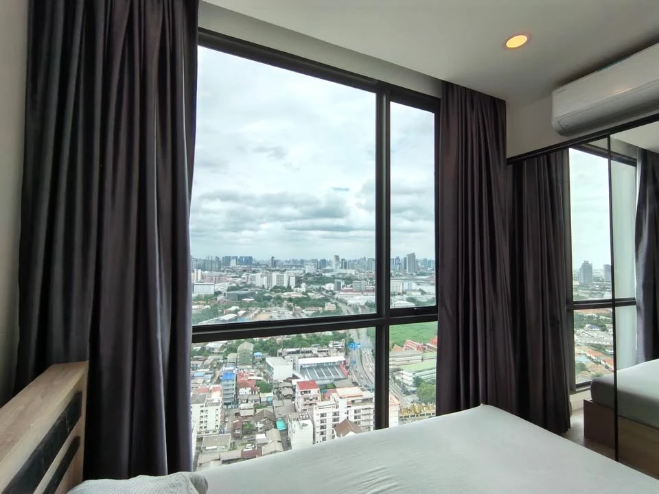 ให้เช่า The CLEV Riverline Chaophraya - Wongsawang ห้องน่าอยู่ เฟอร์ครบครัน วิวแม่น้ำสวยจากชั้นสูง จองด่วน