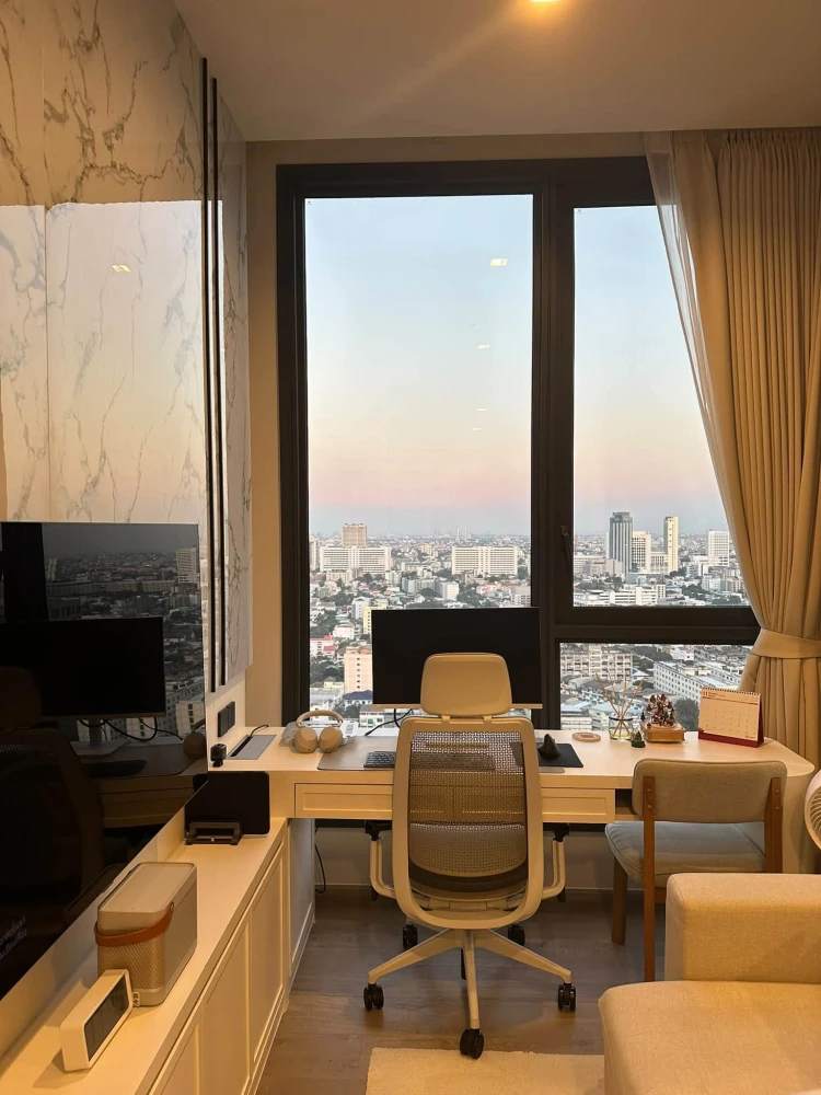 ให้เช่า The crest park residences ห้องอยู่ชั้นสูงมาก ได้วิวเริ่ดๆ ตกแต่งบิวท์อินจัดเต็ม รีบจองก่อนพลาด