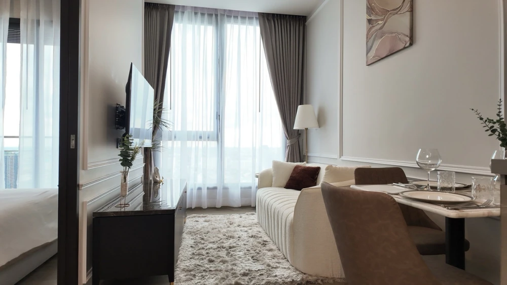 ให้เช่า The Crest Sukhumvit 34 ชั้น 32 ชั้นสูงมองเห็นวิวเมือง แต่งครบ น่าอยู่ จองเลย