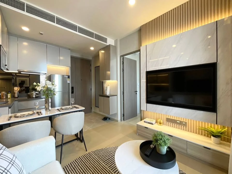 ให้เช่า The Extro Phayathai-Rangnam 1 ห้องนอน 1 ห้องน้ำ แต่งสวยคุมโทน บิ้วอินอย่างดี จองเลย