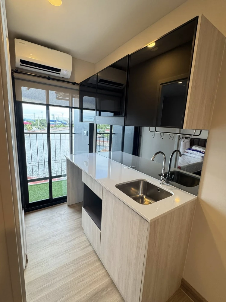 ให้เช่า The Indeed Condo Amata ชั้น 5 วิวสระ แต่งครบ พร้อมเข้าอยู่ จองเลย ด่วนๆ