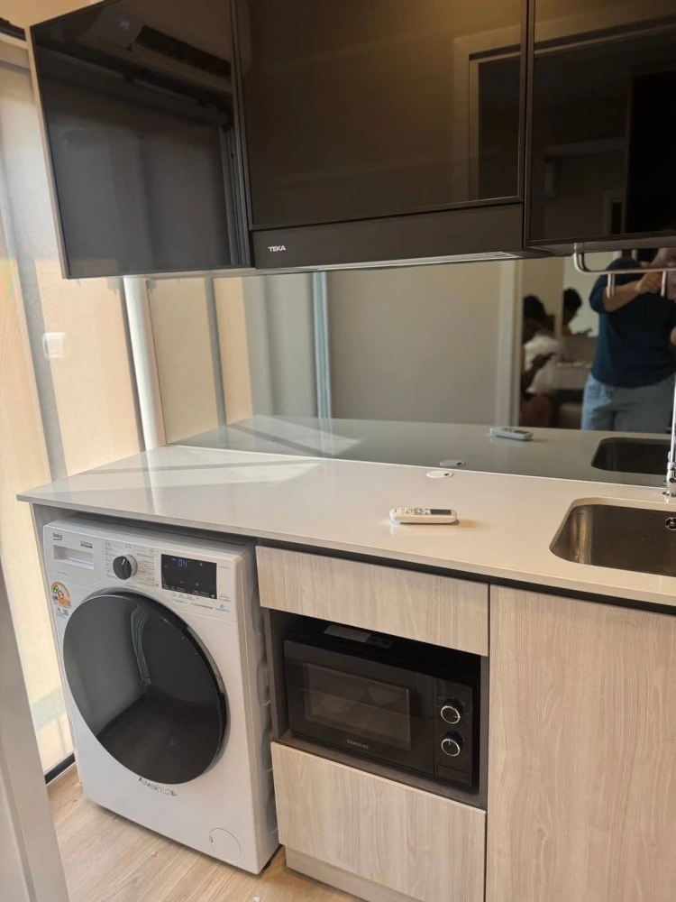 ให้เช่า The Indeed Condo Amata 1 ห้องนอน 1 ห้องน้ำ เฟอร์นิเจอร์และเครื่องใช้ไฟฟ้าครบครัน จองด่วน