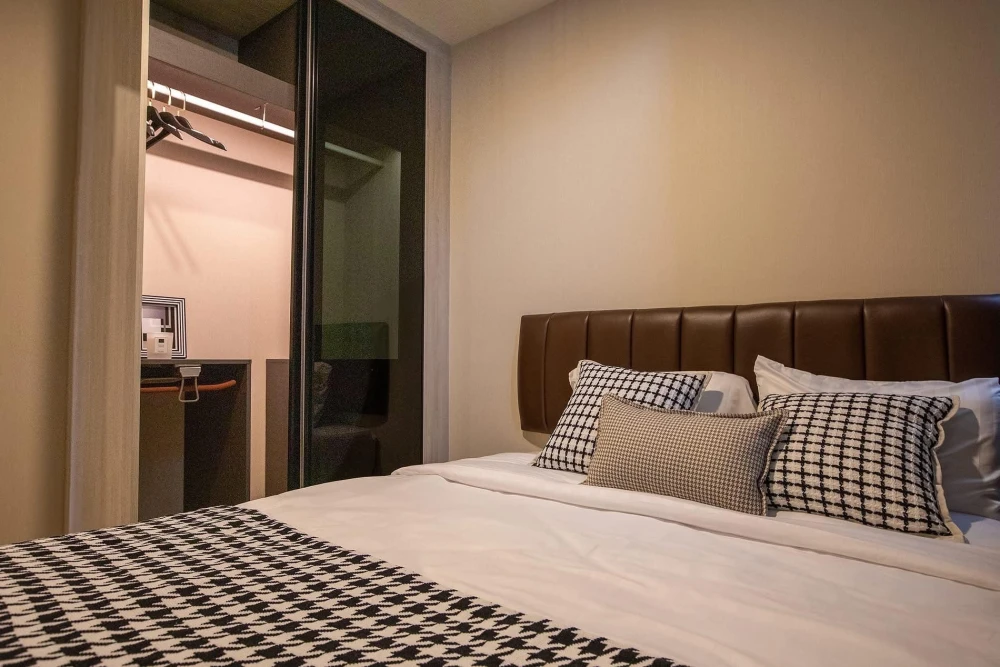 ให้เช่า The Indeed condo park amata  ห้องพร้อมเข้าอยู่ เฟอร์ครบ + เครื่องใช้ไฟฟ้าพร้อม ราคาสบายกระเป๋า ไม่จองคือพลาด!!!
