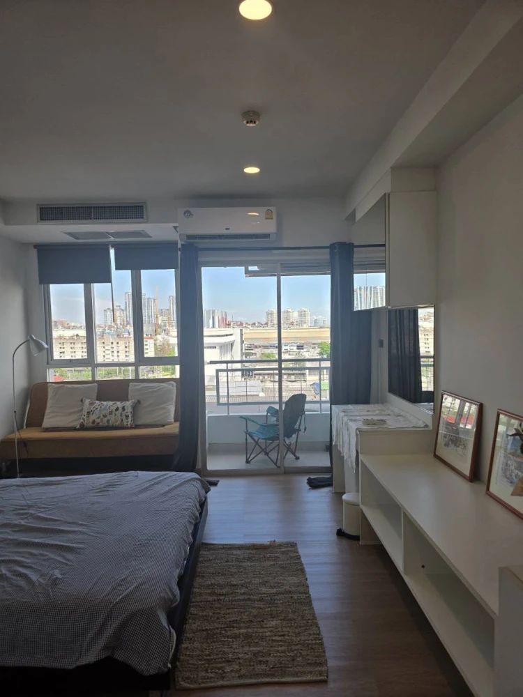 ให้เช่า The Inspire Place ABAC Rama 9 ห้องพร้อมอยู่ เฟอร์ + เครื่อใช้ไฟฟ้าพร้อม ราคาดี จองเลย