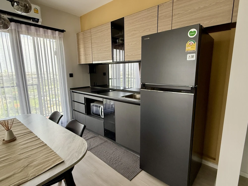 ให้เช่า The Key MRT Phetkasem 48 ห้องมุม เงียบสงบเป็นส่วนตัว ไม่ติดใคร เฟอร์นิเจอร์ Built-in ตกแต่งครบพร้อมอยู่