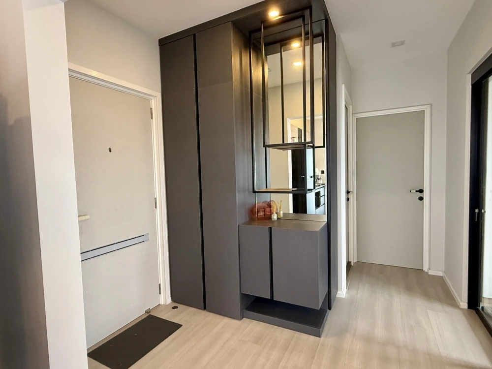 ให้เช่า The Key MRT Phetkasem 48 ห้องมุม เงียบสงบเป็นส่วนตัว ไม่ติดใคร เฟอร์นิเจอร์ Built-in ตกแต่งครบพร้อมอยู่