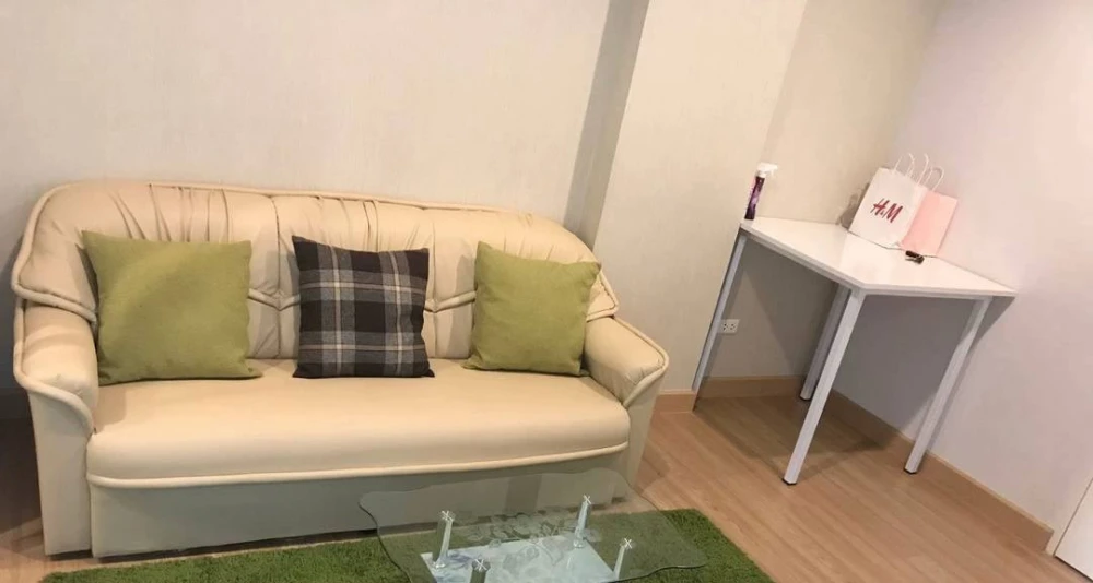 ให้เช่า The Kith Lite Bangkadi-Tiwanon ห้องชั้น 1 มาพร้อมเฟอร์นิเจอร์ครบครัน หิ้วกระเป๋าเข้าอยู่ได้เลยจ้า