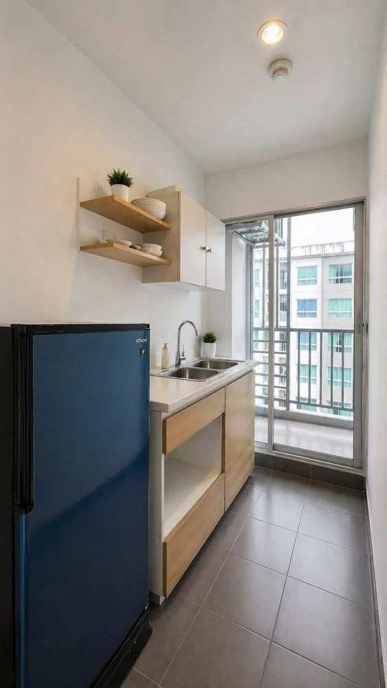 ให้เช่า The Kith Plus Phahonyothin Khukot ห้องชั้น 7 มาพร้อมเครื่องซักผ้าและเฟอร์นิเจอร์ครบครัน จองเลย